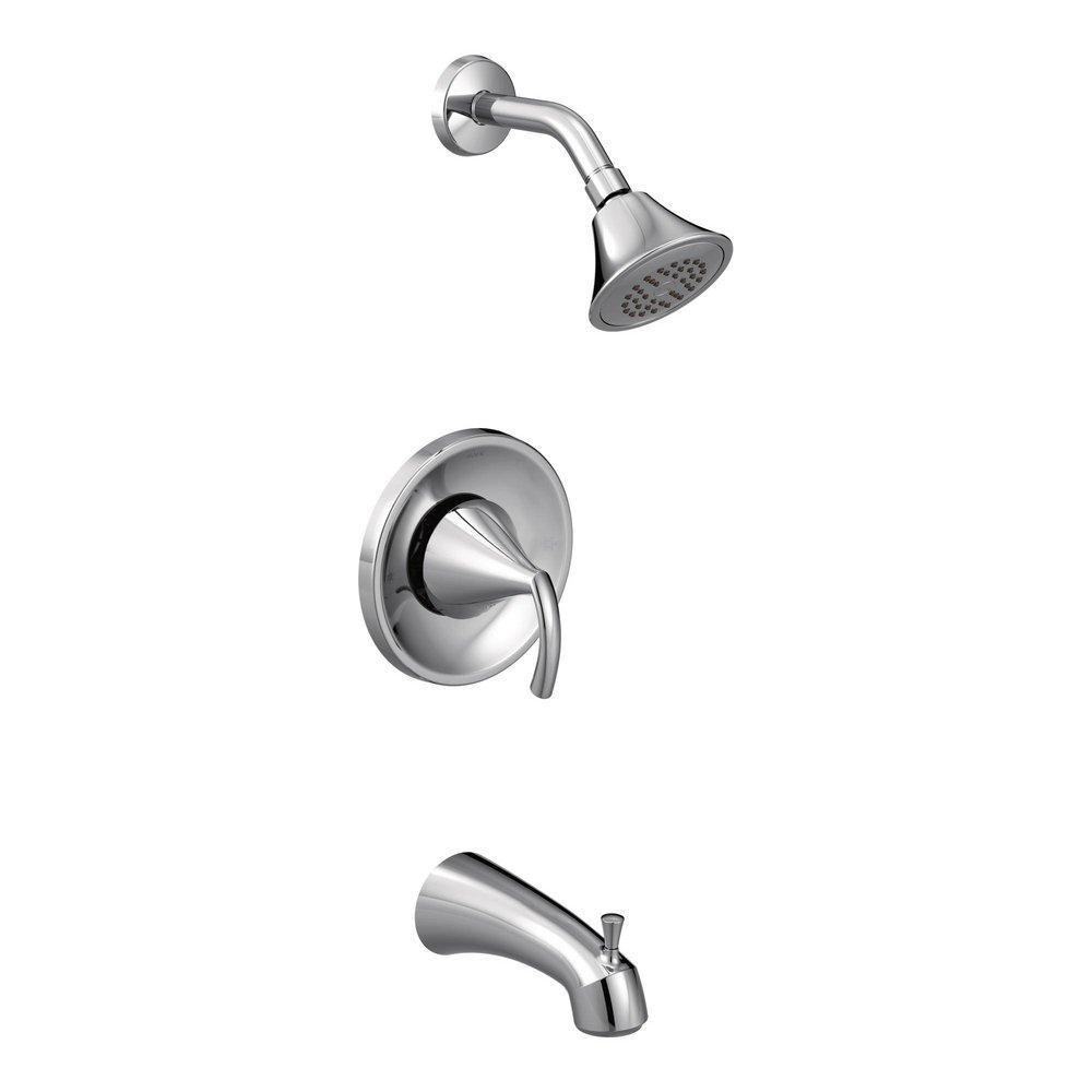 Moen Chrome Single Handle Single Function Bathtub & Shower Faucet (Trim Only) 