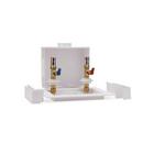 Oatey&reg; White 9-43/100 in x 9-61/100 in x 3-73/100 in Washing Machine Supply Box 