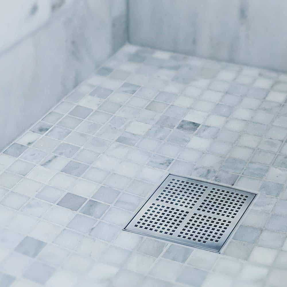 QM USA Corp Satin 2 in. Stainless Steel Shower Drain 