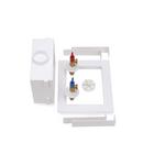 Oatey&reg; White WM Outlet Box 1/4 Turn 1/2 VIEGA PEX 