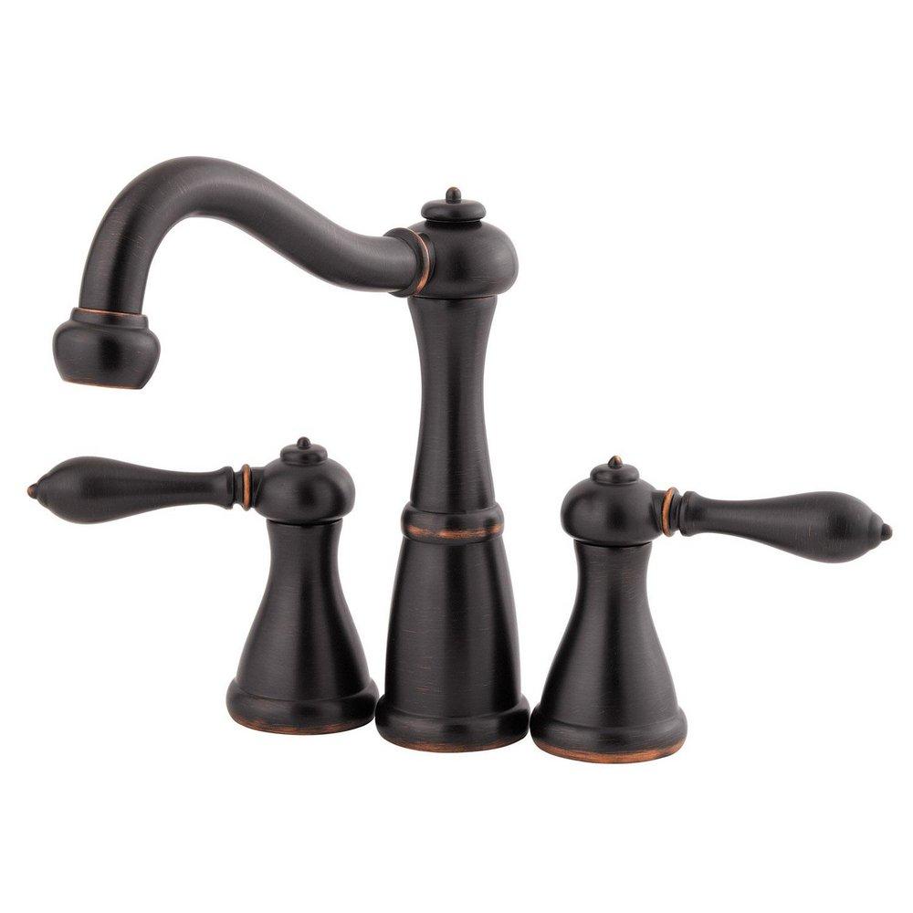 Pfister Tuscan Bronze Two Handle Minispread Bathroom Sink Faucet 