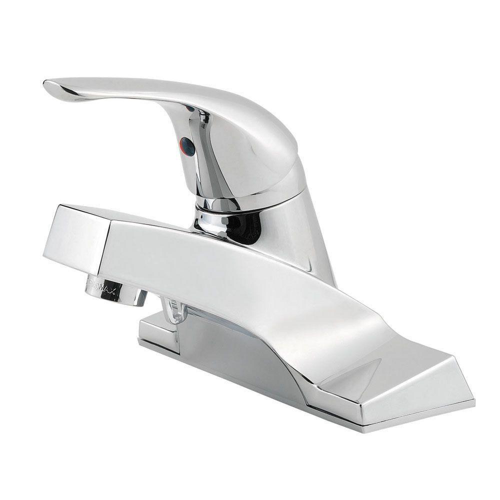 Pfister Polished Chrome Single Handle Centerset Bathroom Sink Faucet 