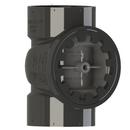 HoldRite&trade; Black DWV ABS Cleanout Tee with Brass Insert Plug 