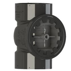 3 in. DWV ABS Cleanout Tee with Brass Insert Plug