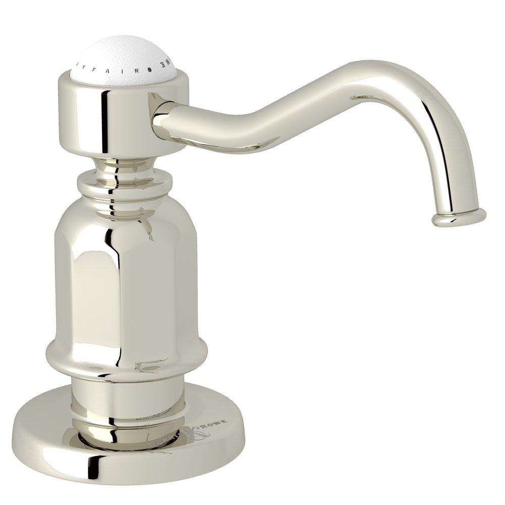 Perrin & Rowe Polished Nickel Deck Mount Soap Dispenser 