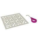 5 in. Petal Decorative Drain with Cover in Polished Nickel