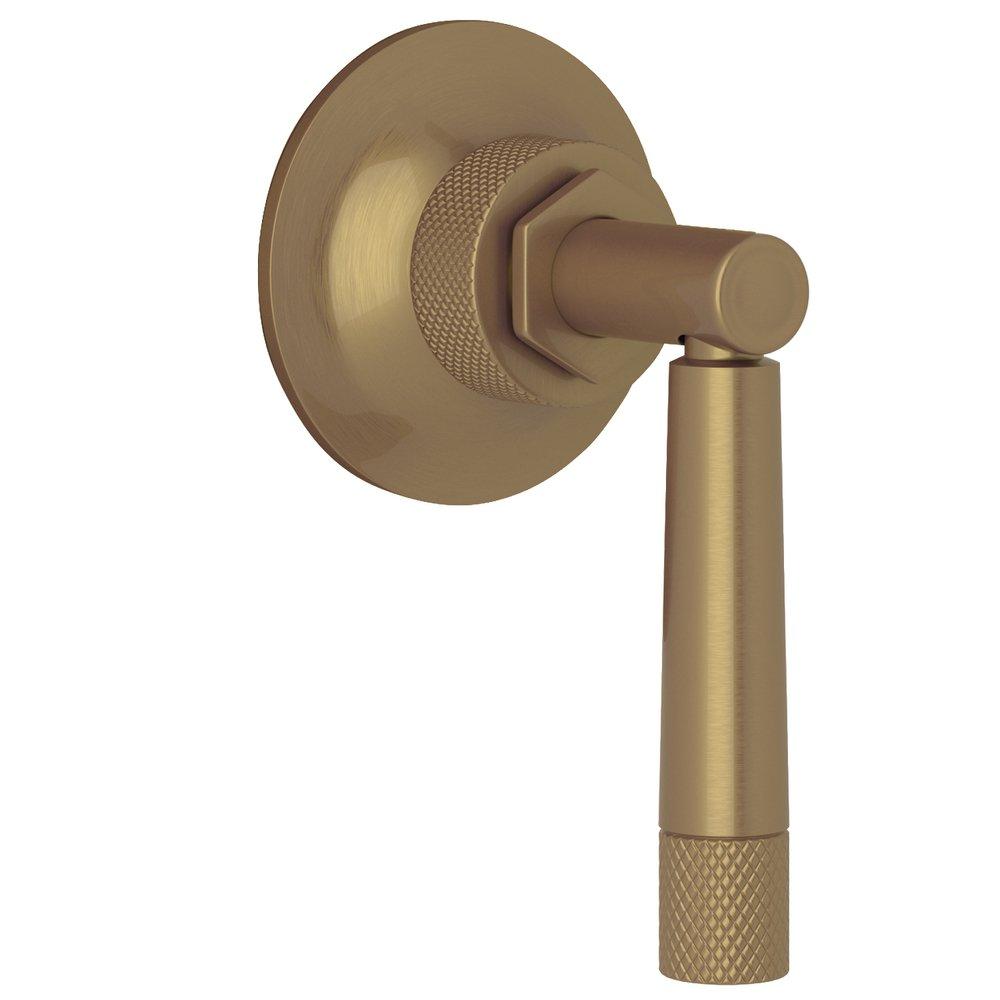 ROHL&reg; French Brass 3-3/4 in. Pressure Balance Valve Trim with Single Lever Handle 