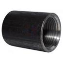 3 in. Threaded Global Black and Epoxy Carbon Steel Tapped Coupling