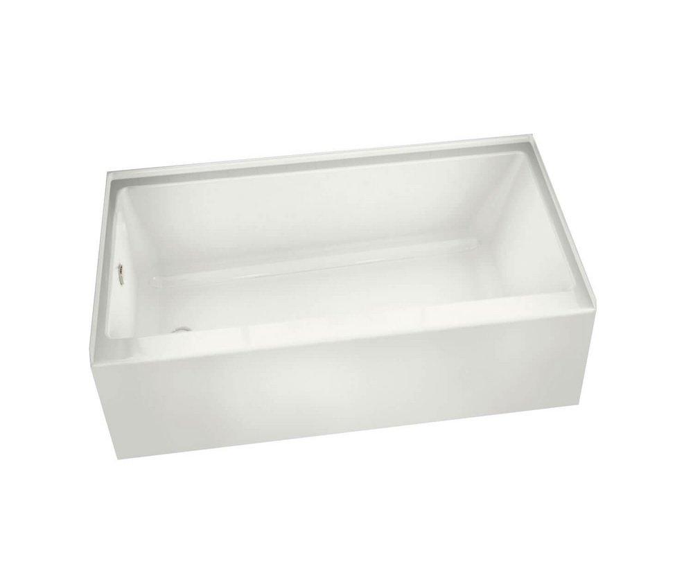 Maax US White 59-3/4 x 32 in. Soaker Alcove Bathtub Right Drain 