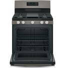 GE&reg; Slate 30 in. Gas 5-Burner Sealed Freestanding Range 