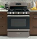 GE&reg; Slate 30 in. Gas 5-Burner Sealed Freestanding Range 