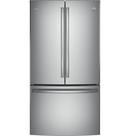 35-3/4 in. 23.1 cu. ft. Bottom Mount Freezer,Counter Depth and French Door Refrigerator in Stainless Steel