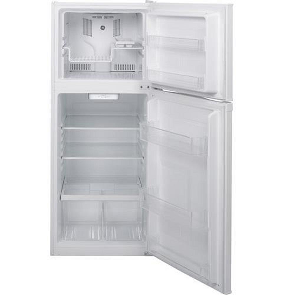 GE&reg; White 24 in. 8.48 cu. ft. Top Mount Freezer Refrigerator 