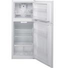 GE&reg; White 24 in. 8.48 cu. ft. Top Mount Freezer Refrigerator 