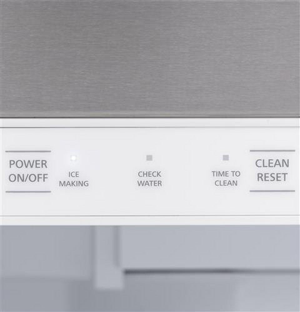 GE&reg; Stainless Steel 34-7/8 in. 26 lb Ice Maker 