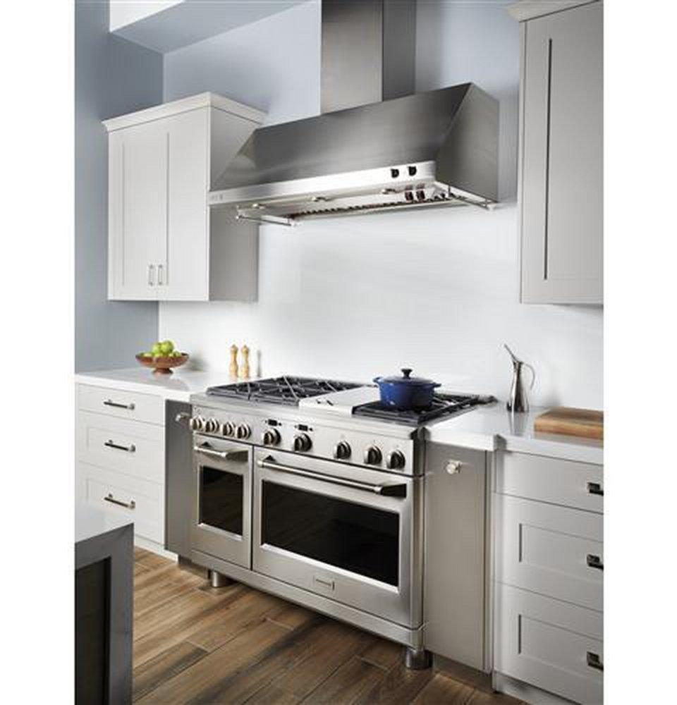 Monogram&reg; Stainless Steel 48 in. Wall Mount Range Hood 