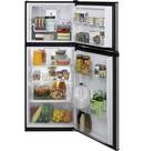 GE&reg; Stainless Steel 24 in. 8.48 cu. ft. Top Mount Freezer Refrigerator 