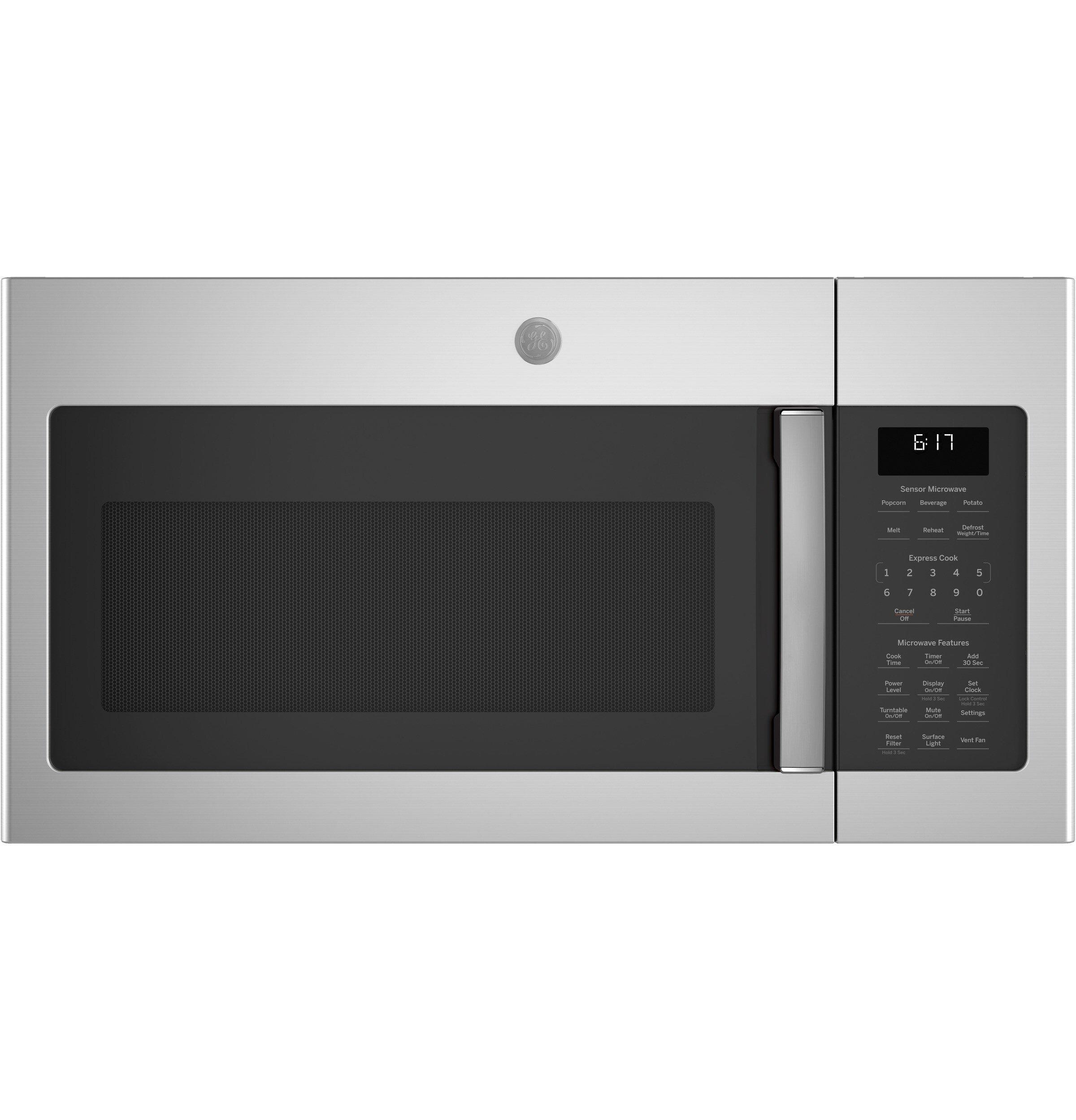 GE&reg; Stainless Steel 1.7 cu. ft. 1000 W Over-the-Range Microwave 