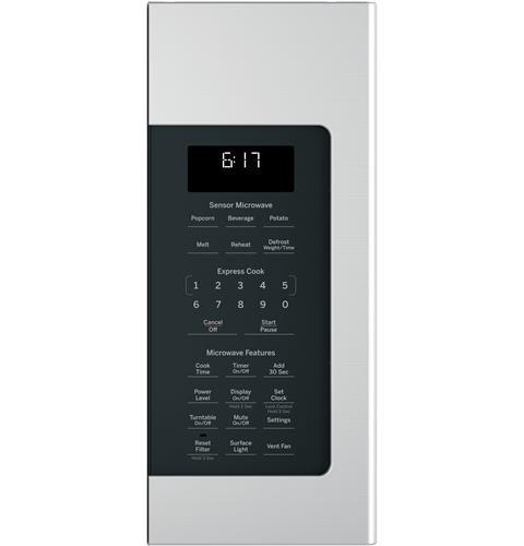 GE&reg; Stainless Steel 1.7 cu. ft. 1000 W Over-the-Range Microwave 