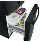 GE&reg; Black 32-3/4 in. 17.44 cu. ft. French Door Refrigerator 