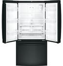 GE&reg; Black 32-3/4 in. 17.44 cu. ft. French Door Refrigerator 
