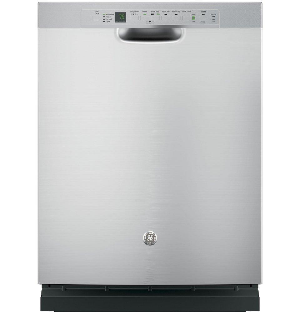 GE&reg; Stainless Steel 46dB Dishwasher with Front Control 