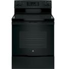 GE&reg; Black 29-7/8 in. Electric 4-Burner Radiant Smoothtop Freestanding Range 