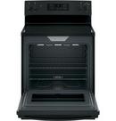 GE&reg; Black 29-7/8 in. Electric 4-Burner Radiant Smoothtop Freestanding Range 