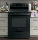 GE&reg; Black 29-7/8 in. Electric 4-Burner Radiant Smoothtop Freestanding Range 