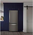 GE&reg; Fingerprint Resistant Slate 29-3/4 in. 14.93 cu. ft. Bottom Mount Freezer Refrigerator 