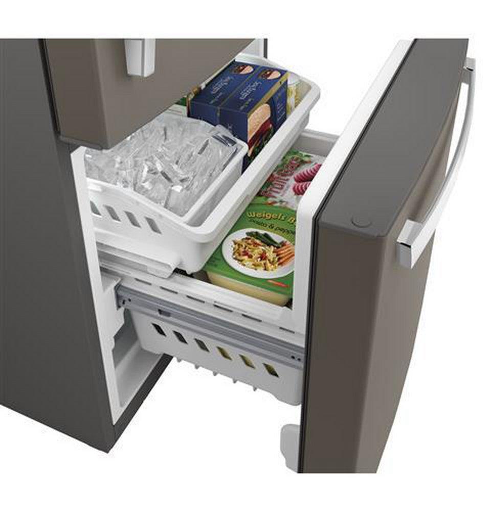 GE&reg; Fingerprint Resistant Slate 29-3/4 in. 14.93 cu. ft. Bottom Mount Freezer Refrigerator 