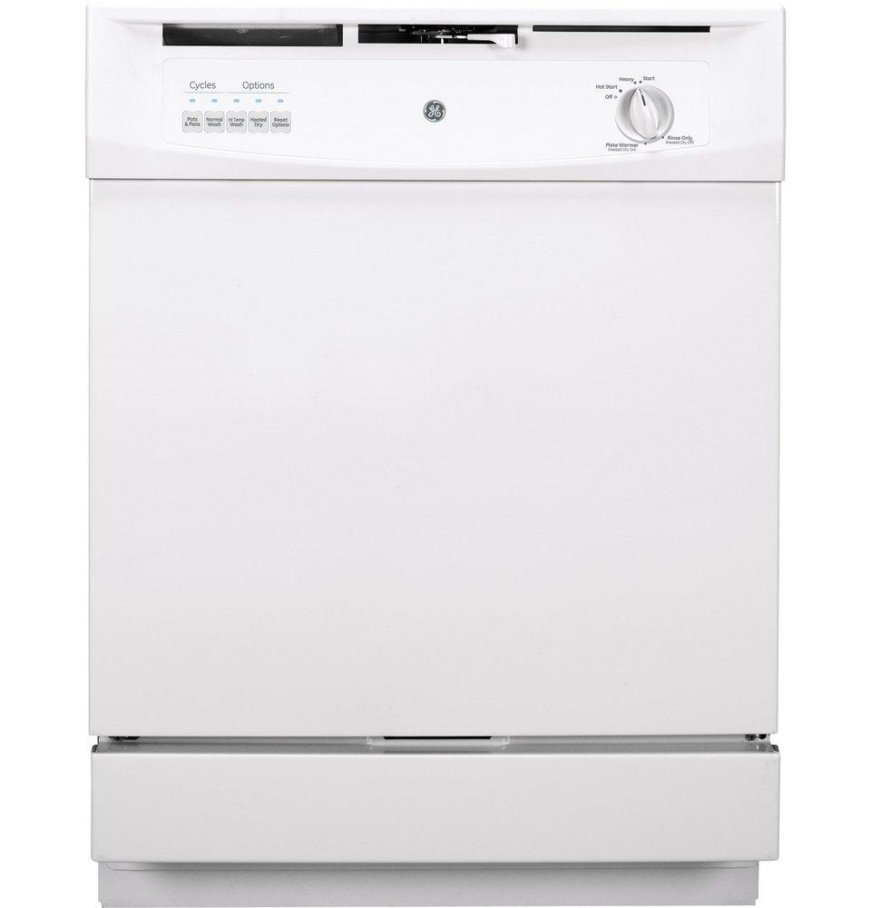GE&reg; White 24 in. 12 Place Settings Dishwasher 