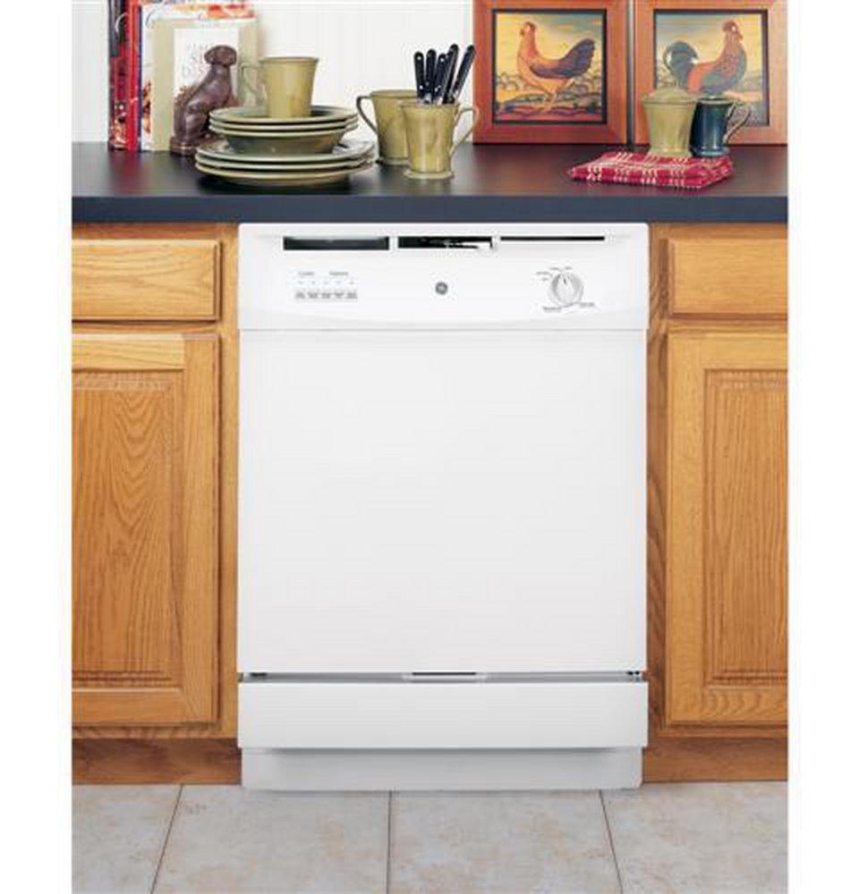 GE&reg; White 24 in. 12 Place Settings Dishwasher 