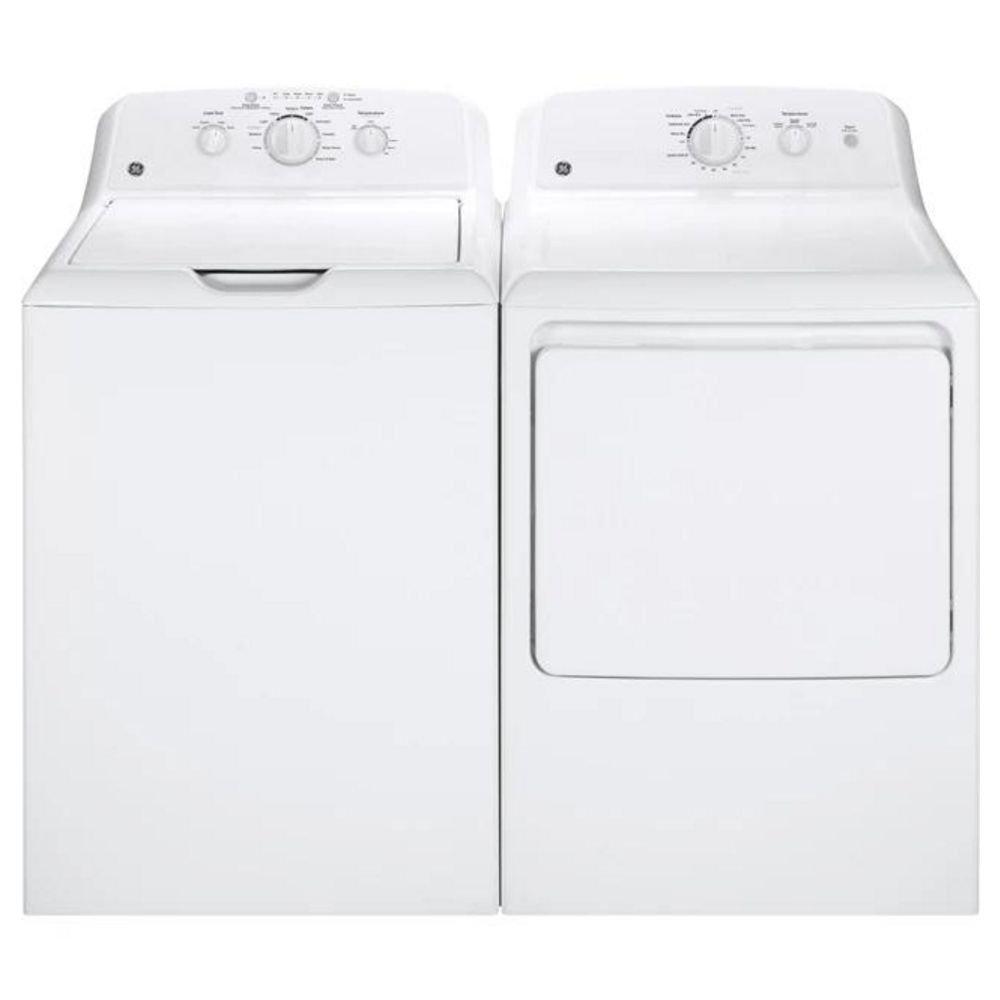 GE&reg; White 27 in. 6.2 cu. ft. Gas Dryer 