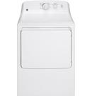 27 in. 6.2 cu. ft. Gas Dryer in White on White