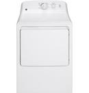 GE® White 27 in. 6.2 cu. ft. Gas Dryer 