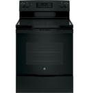 GE&reg; Black 29-7/8 in. Electric 4-Burner Radiant Smoothtop Freestanding Range 