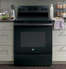 GE&reg; Black 29-7/8 in. Electric 4-Burner Radiant Smoothtop Freestanding Range 