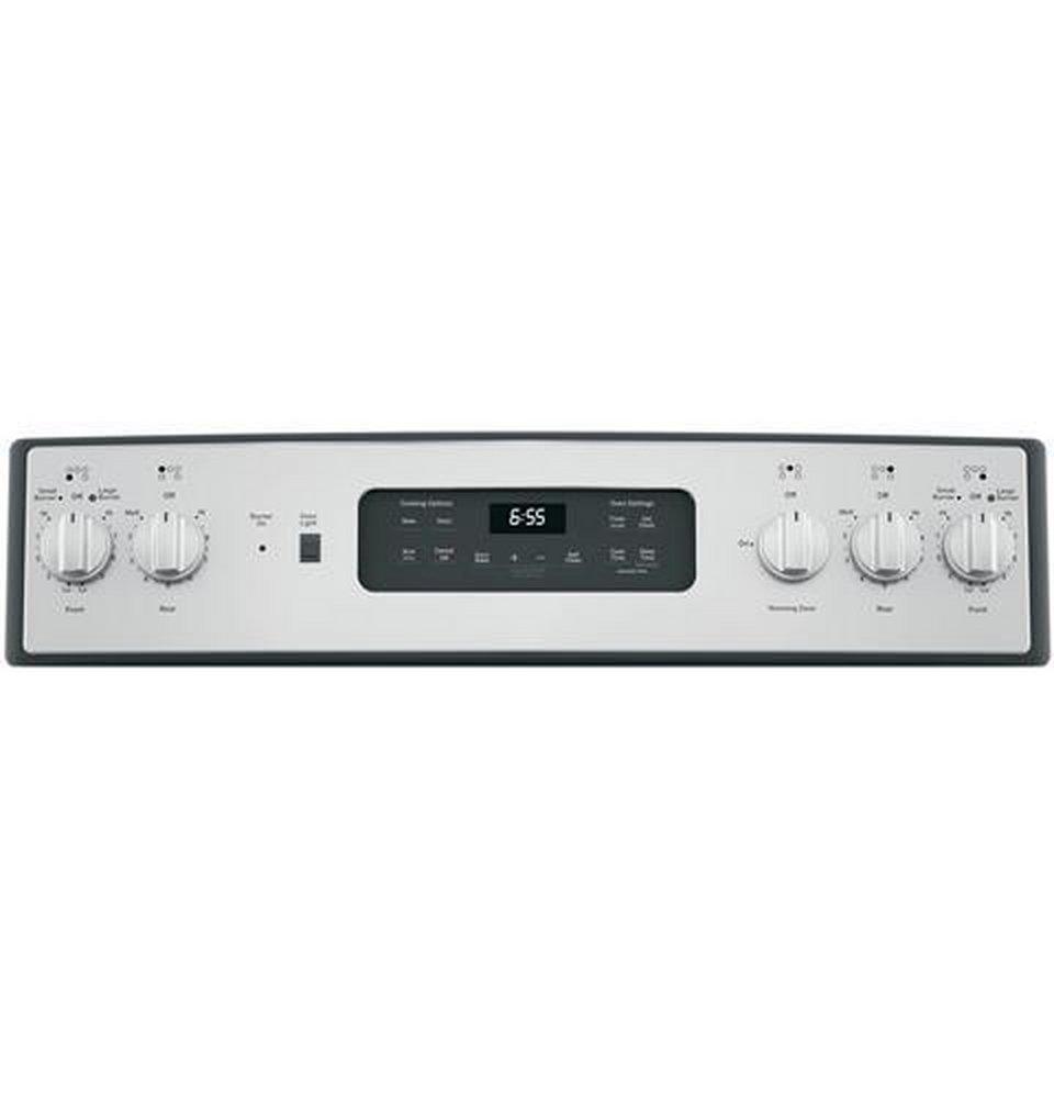 GE&reg; Stainless Steel 29-7/8 in. Electric 5-Burner Radiant Smoothtop Freestanding Range 