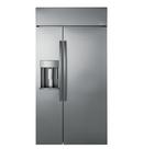 GE® Stainless Steel 48 in. 17.17 cu. ft. Counter Depth and Side-By-Side Refrigerator