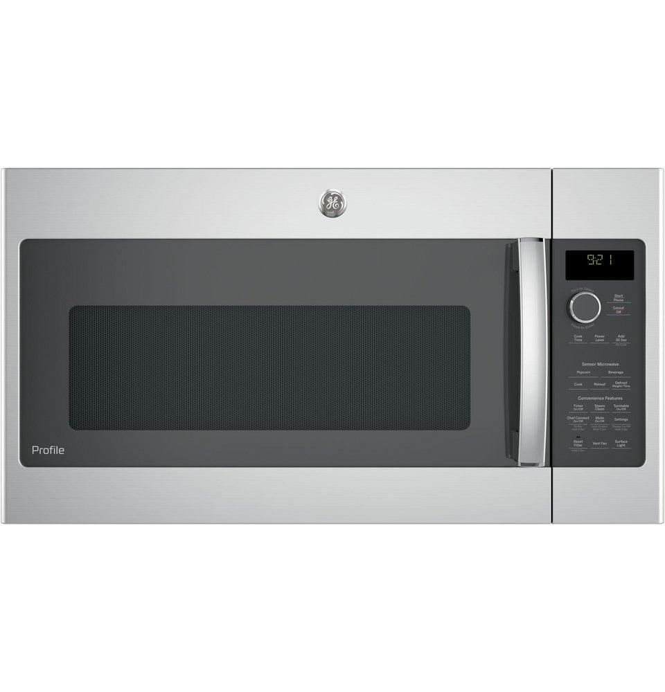 GE&reg; Stainless Steel 2.1 cu. ft. 1000 W External Over-the-Range Microwave 