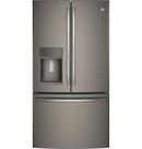 35-3/4 in. 22.1 cu. ft. Bottom Mount Freezer,Counter Depth and French Door Refrigerator in Slate