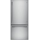 29-3/4 in. 20.9 cu. ft. Bottom Mount Freezer Refrigerator in Stainless Steel