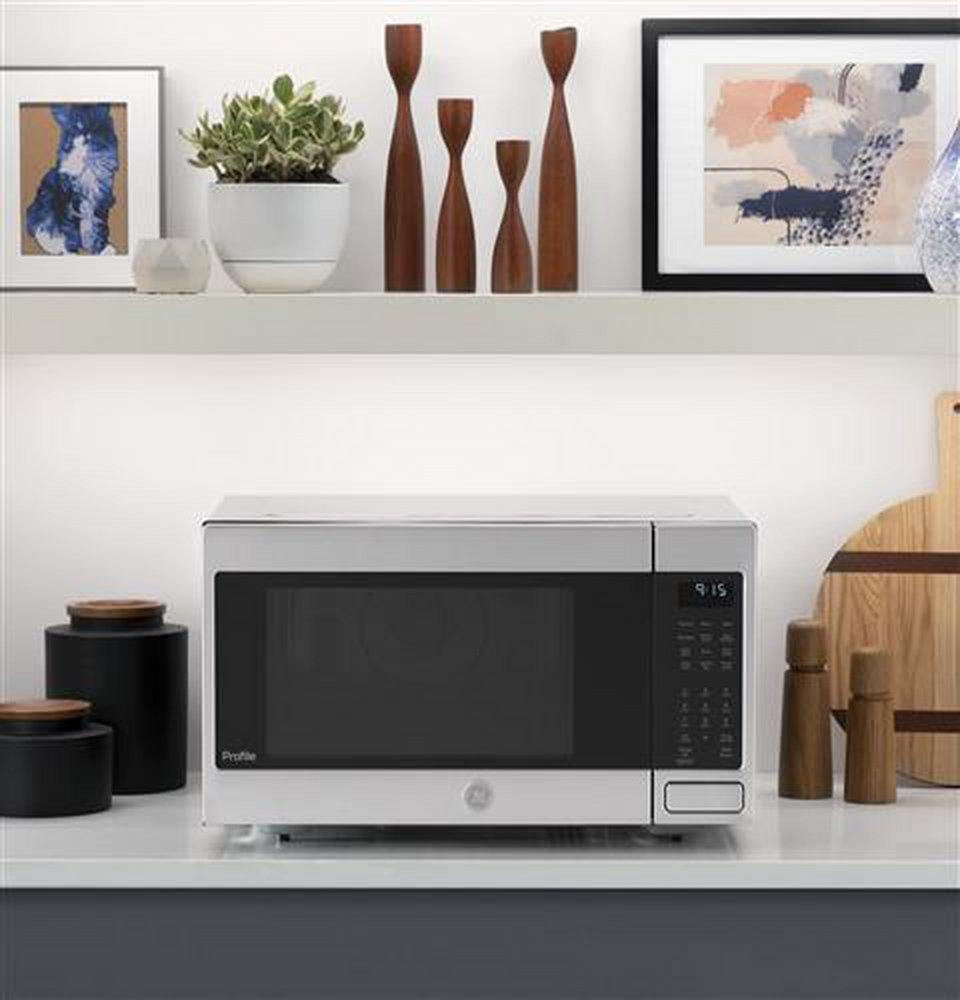 GE Profile&trade; Stainless Steel 1.5 cu. ft. 1000 W Countertop Microwave 