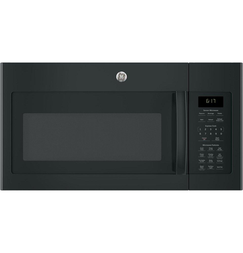 GE&reg; Black 1.7 cu. ft. 1000 W External Over-the-Range Microwave 