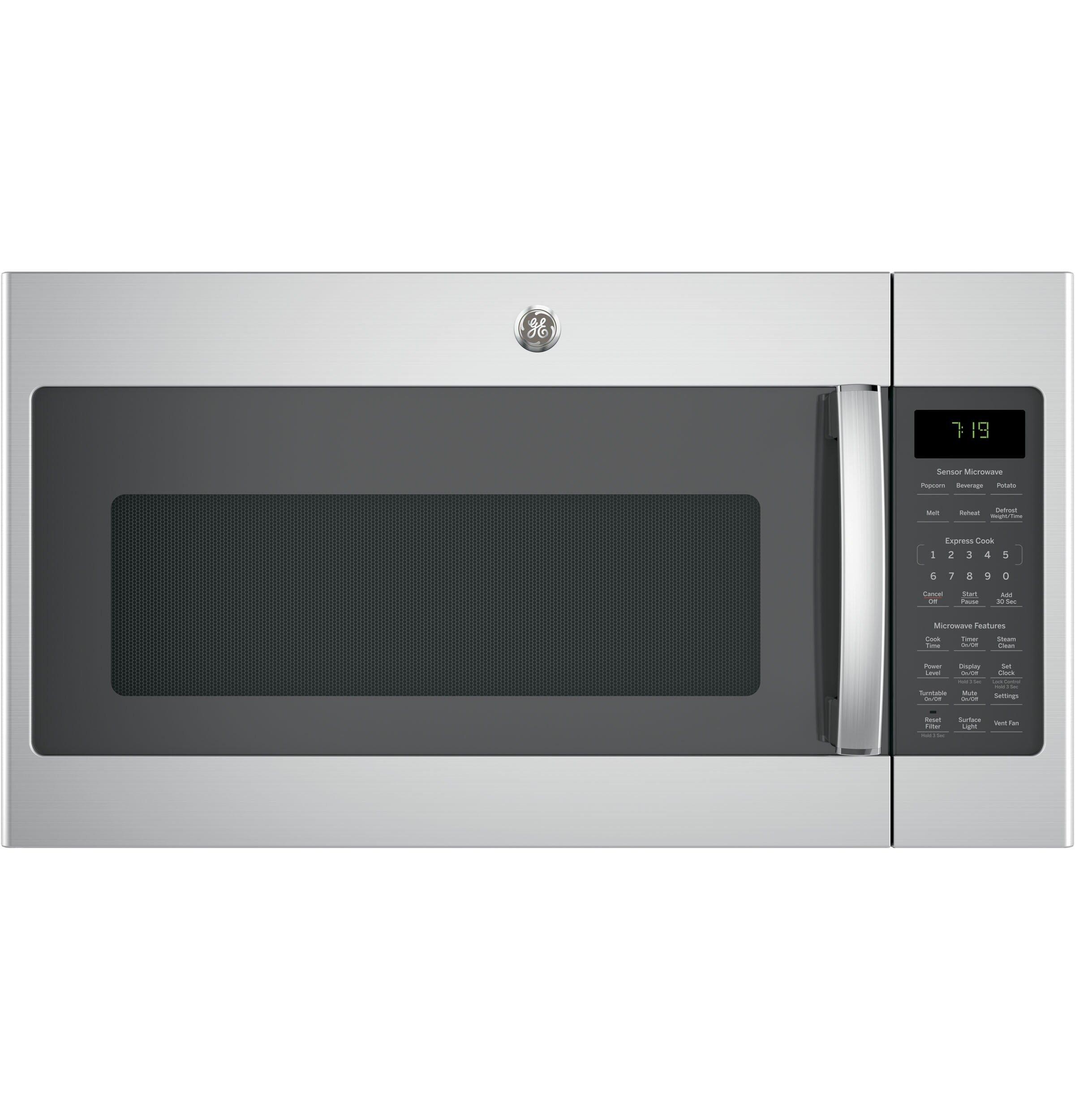 GE&reg; Stainless Steel 1.9 cu. ft. 1000 W Ducted Over-the-Range Microwave 