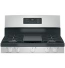 GE&reg; Stainless Steel 30 in. Gas 5-Burner Sealed Freestanding Range 