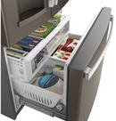GE&reg; Fingerprint Resistant Slate 35-3/4 in. 18.5 cu. ft. French Door Refrigerator 