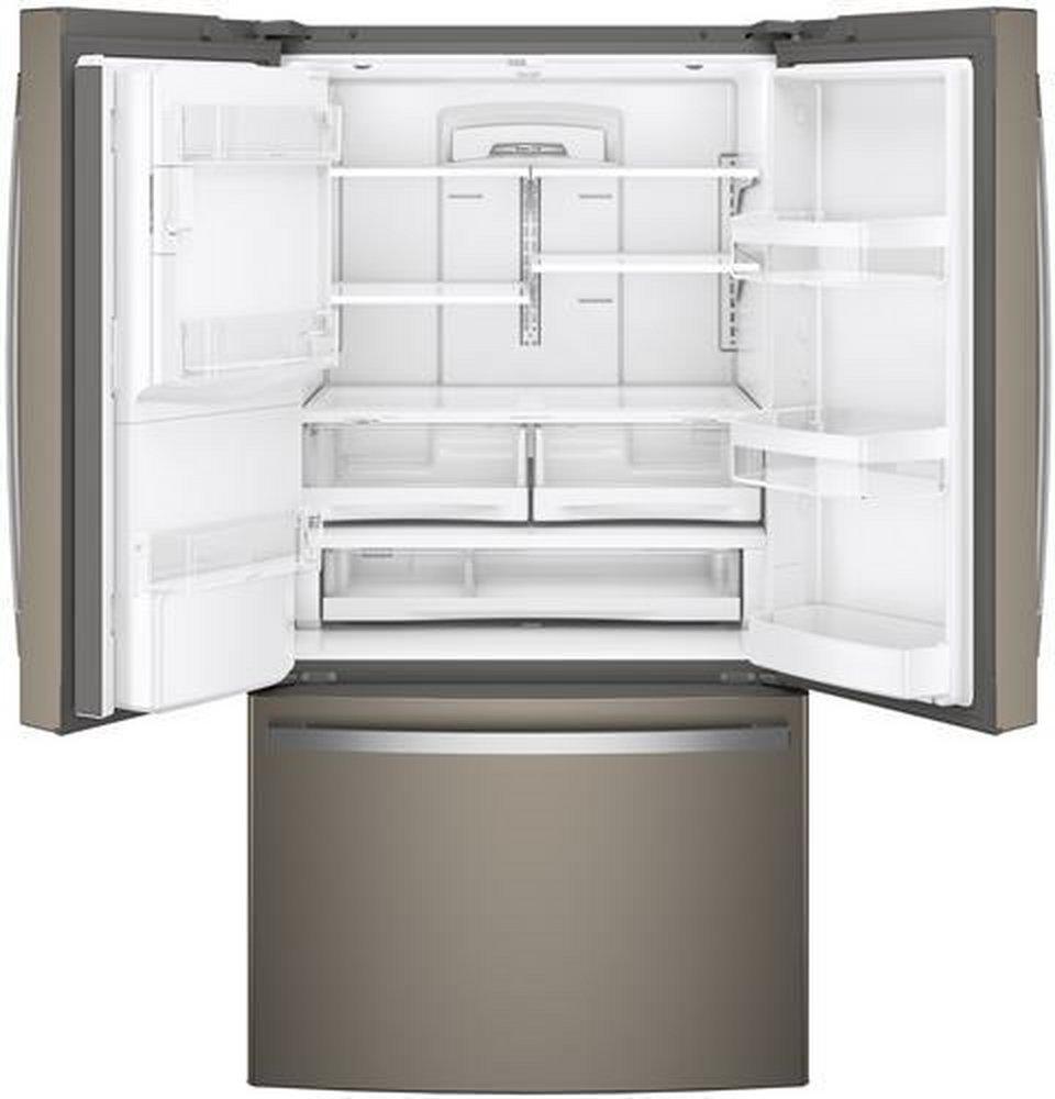 GE&reg; Fingerprint Resistant Slate 35-3/4 in. 18.5 cu. ft. French Door Refrigerator 