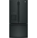 GE&reg; Black 32-3/4 in. 16.3 cu. ft. French Door Refrigerator 